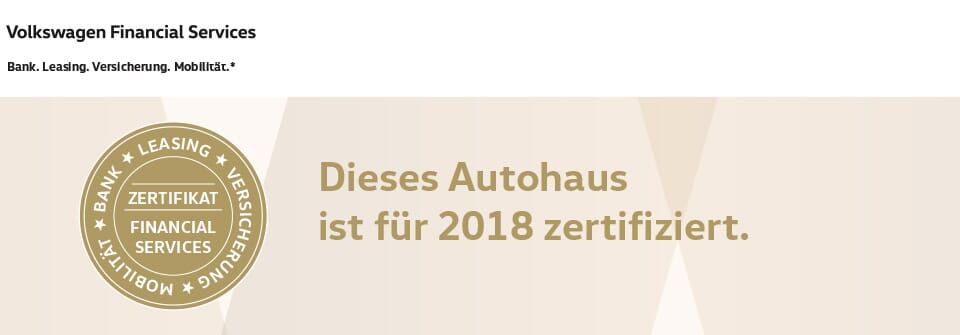Dieses Autohaus ist für 2018 zertifiziert