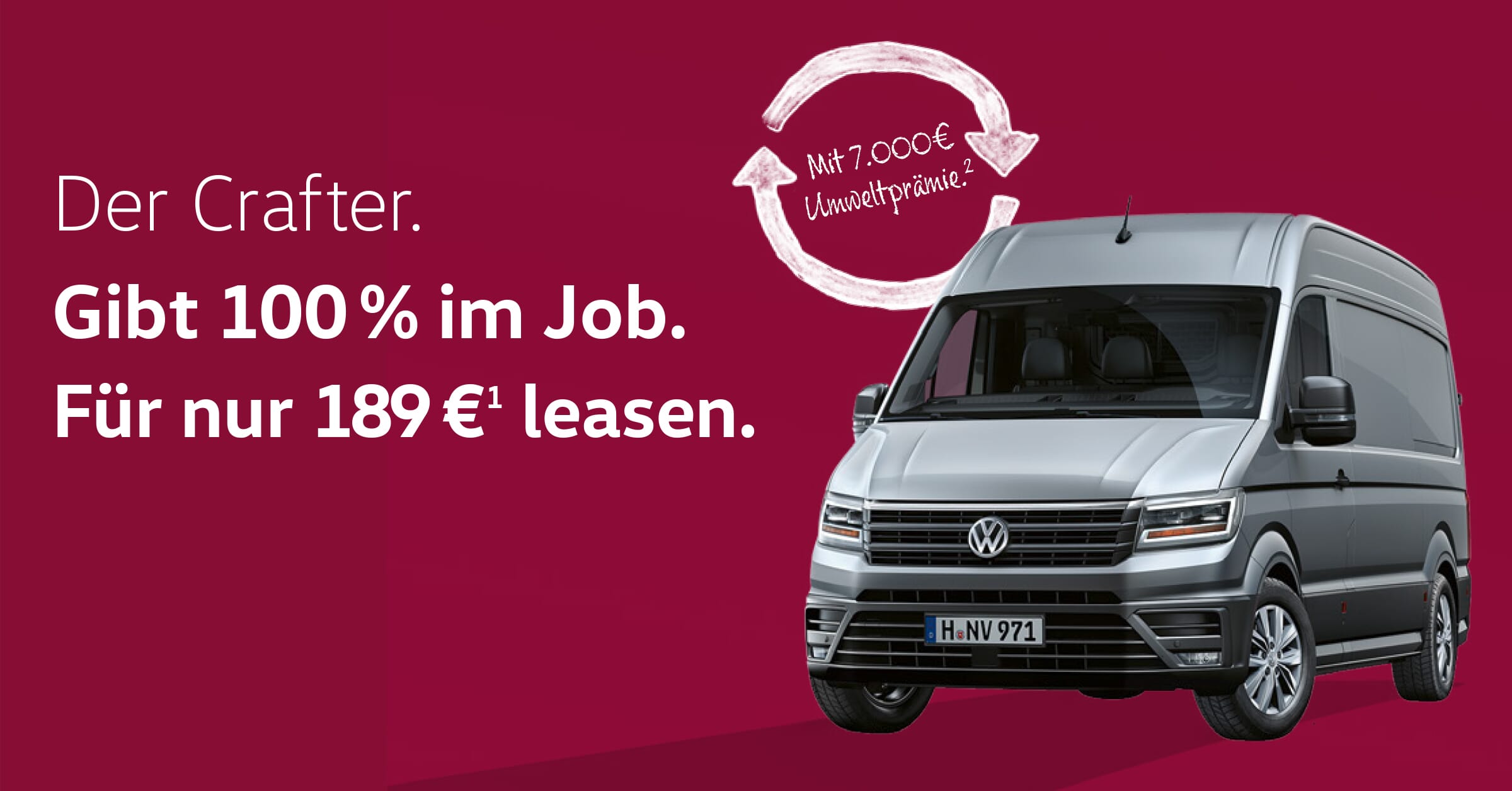 Volkswagen Crafter Leasing 189 € im Monat